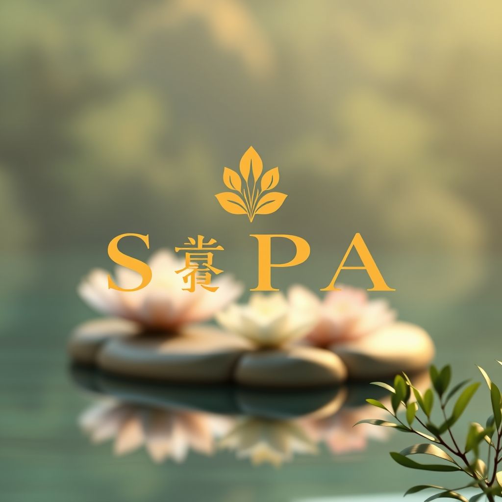 โลโก้สปา: การผสมผสานสีอย่างมีศิลป์